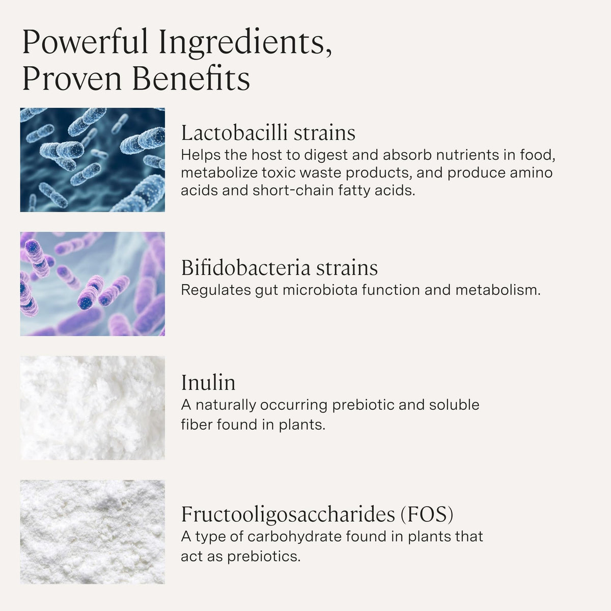 Étiquette de la bouteille Stonehenge Health Dynamic Biotics