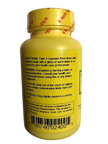 Étiquette de la bouteille Sun Ten Ginseng & Atractylodes Formule