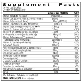 Étiquette de la multivitamine Igennus Methylée Haute Potence