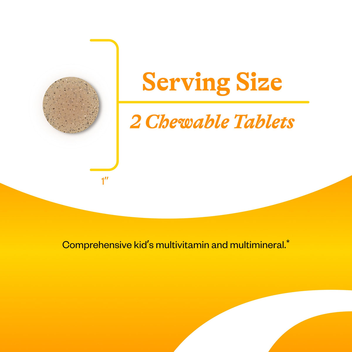 Étiquette de la multivitamine mâchable Seeking Health pour enfants