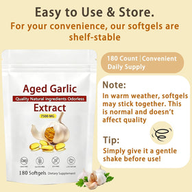 Étiquette de Louma NuvaPure Aged Garlic 7500mg