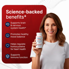 Étiquette de Methyl-Life L-Méthylfolate 10 mg montrant les ingrédients