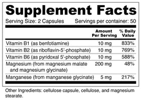 Étiquette de Muscle Mag Wellness Resources montrant la composition