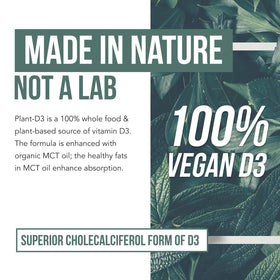 Étiquette de Vitamin D3 Vegan 5000 IU Triquetra Health avec logo USDA Organic