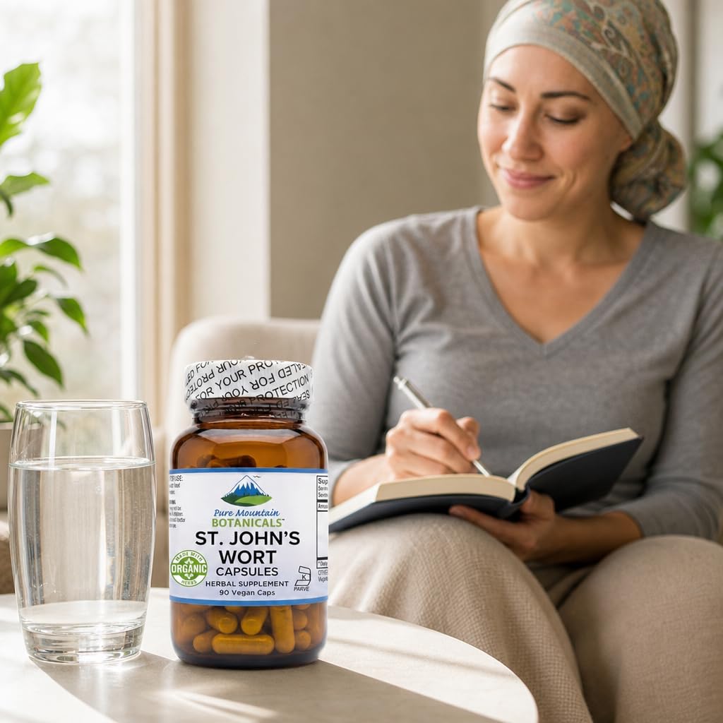 Étiquette des capsules de Millepertuis avec spécifications