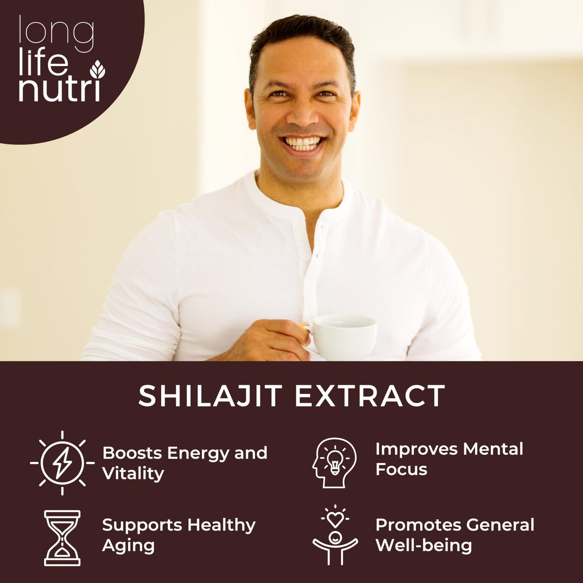 Étiquette des capsules de Shilajit Pure Himalayan Extract