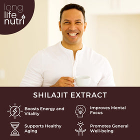 Étiquette des capsules de Shilajit Pure Himalayan Extract