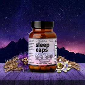 Étiquette des capsules de sommeil Santa Cruz Paleo, ingrédients listés