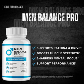 Étiquette des capsules M.E.N Balance Pro d'IDEAL PERFORMANCE
