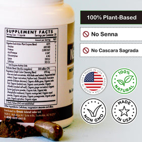 Étiquette des compléments Colon Cleanse de Greek Island Labs avec informations nutritionnelles