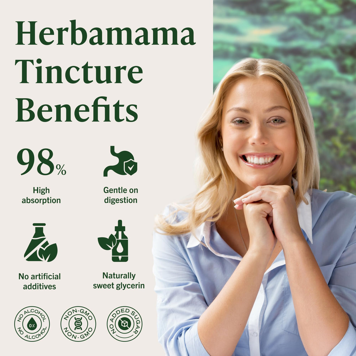 Étiquette des gouttes d'Irish Sea Moss HERBAMAMA