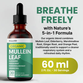 Étiquette des gouttes de Mullein 5-en-1 PrimeMD