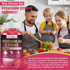 Étiquette des gummies de citrate de potassium VAJYKEWJY