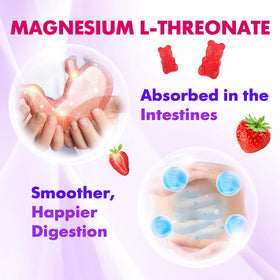 Étiquette des Gummies de Magnésium L-Thréonate BVIVLOO