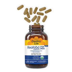 Étiquette des ingrédients de Country Life Multivitamines Organiques pour Hommes
