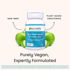 Étiquette des ingrédients de EZ Melts Multivitamine