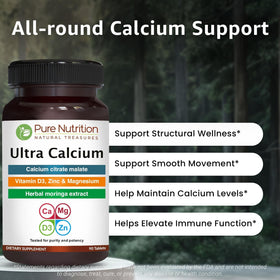 Étiquette des ingrédients de PURE NUTRITION Ultra Calcium