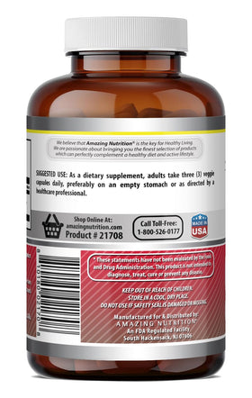 Étiquette détaillant les ingrédients d'Acétyl-L-Carnitine