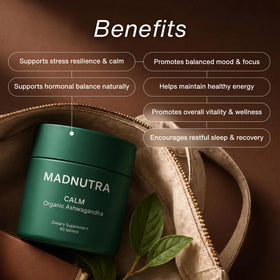Étiquette détaillée de MadNutra Ashwagandha 675mg