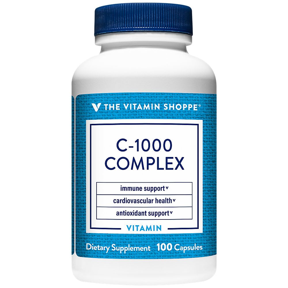Étiquette du C-1000 Complex de The Vitamin Shoppe, informations nutritionnelles