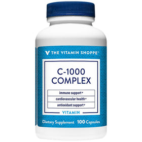 Étiquette du C-1000 Complex de The Vitamin Shoppe, informations nutritionnelles