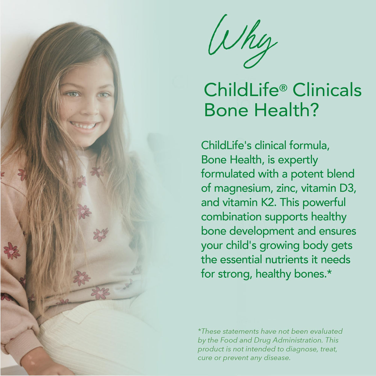 Étiquette du Calcium Liquide CHILDLIFE avec ingrédients et informations