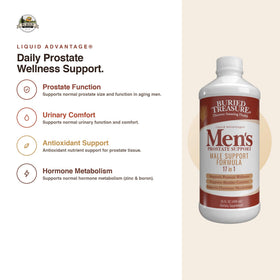 Étiquette du complément alimentaire Buried Treasure Prostate