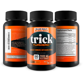 Étiquette du complément alimentaire Curcuma 500mg avec Poivre Noir