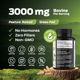 Étiquette du complément alimentaire ForestLeaf Organes de Bœuf