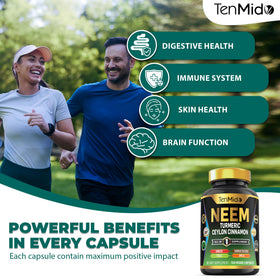Étiquette du complément alimentaire Tenmido Neem