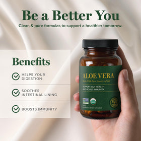 Étiquette du complément Aloe Vera Bio-Actif 200x Global Healing Center