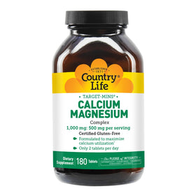 Étiquette du complément Calcium Magnésium Country Life