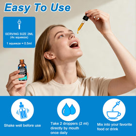 Étiquette du complément NAD+ liquide AMENQ hHEALTH