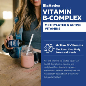 Étiquette du complexe de vitamines B methylé Triquetra Health