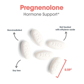 Étiquette du flacon Allergy Research Group Pregnenolone 50 mg
