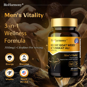 Étiquette du flacon BioHarmony avec ingrédients