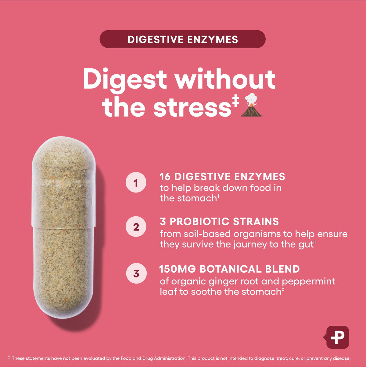 Étiquette du flacon d'enzymes daily Physician's CHOICE