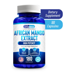 Étiquette du flacon d'extrait de mangue africaine 500mg