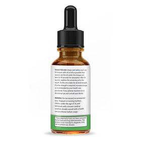 Étiquette du flacon d'huile de chanvre bio NATURE'S BENEFICIALS