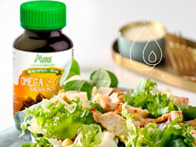Étiquette du flacon d'huile de sacha inchi 500mg