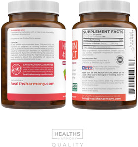 Étiquette du flacon de baies d'aubépine 665mg