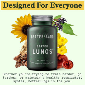 Étiquette du flacon de Betterbrand BetterLungs