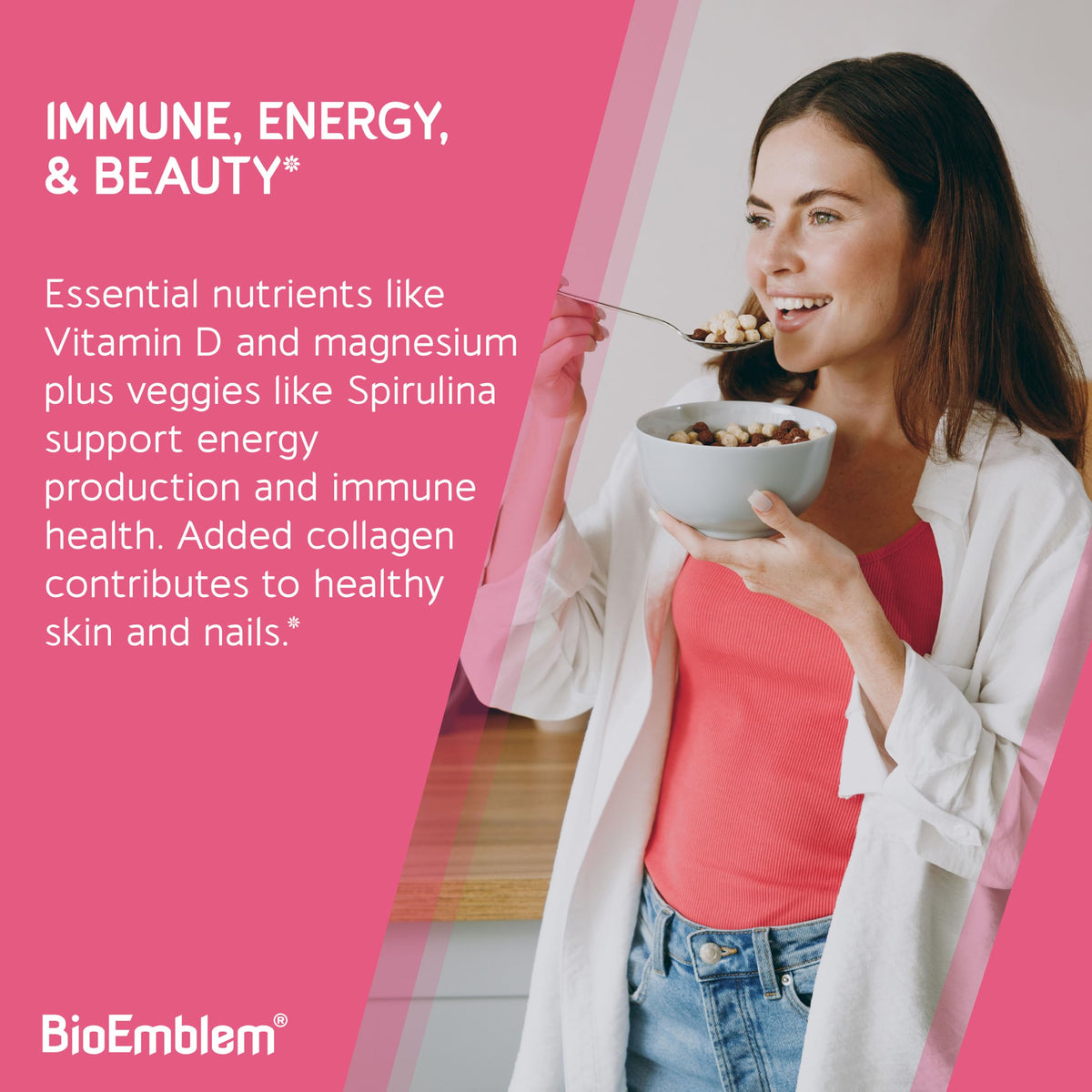 Étiquette du flacon de BioEmblem Multivitamine Femme