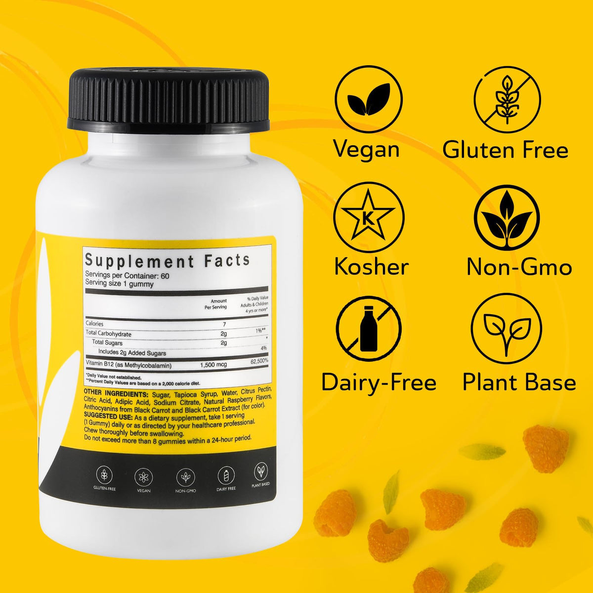 Étiquette du flacon de Calcium Végétal avec Vitamine D3