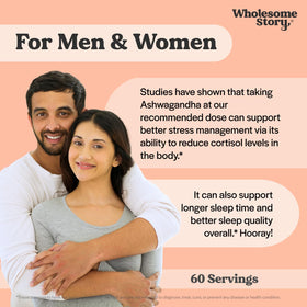 Étiquette du flacon de capsules d'Ashwagandha Vegan 300mg