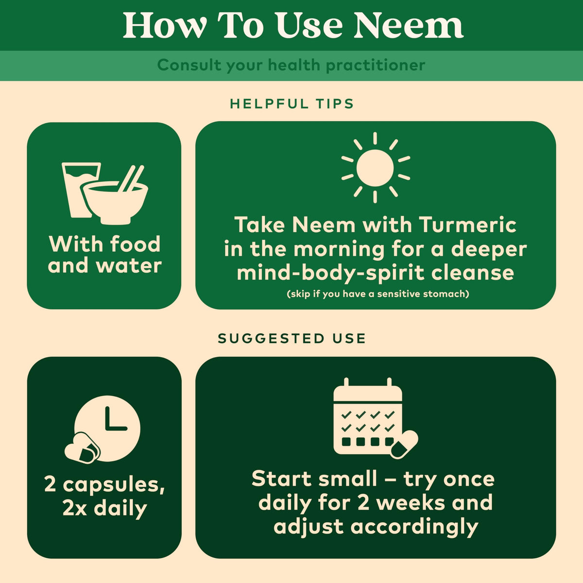 Étiquette du flacon de Capsules de Feuille de Neem ORGANIC INDIA