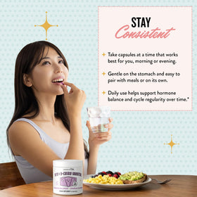 Étiquette du flacon de capsules vegan Legendairy Milk