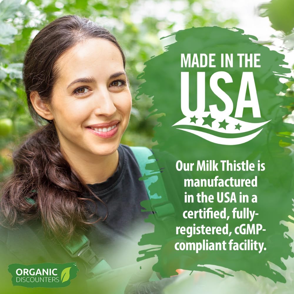 Étiquette du flacon de Chardon-Marie Organic Discounters