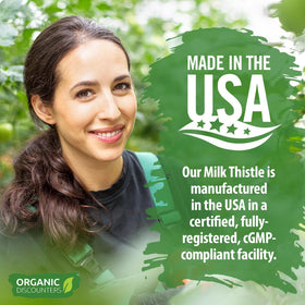 Étiquette du flacon de Chardon-Marie Organic Discounters