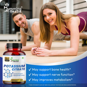 Étiquette du flacon de citrate de potassium Humming Herbs